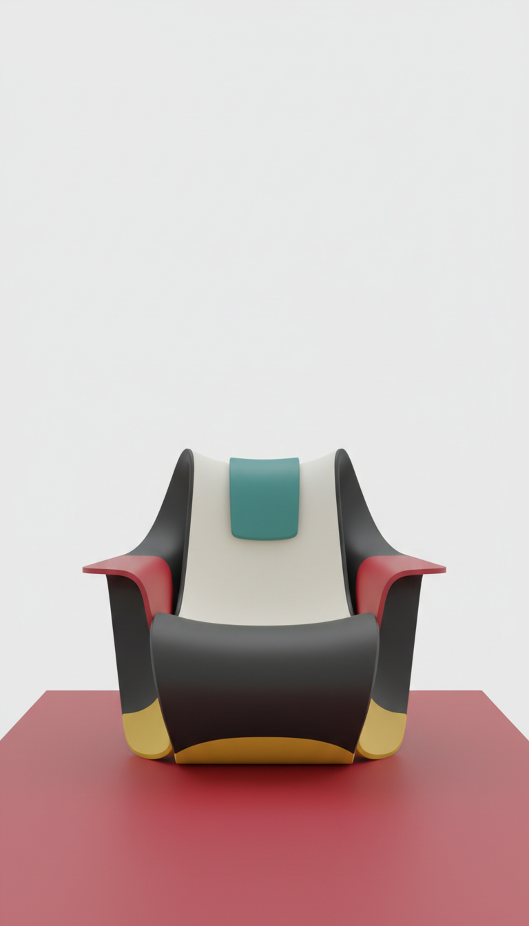 Metal Accent Lounge Chair